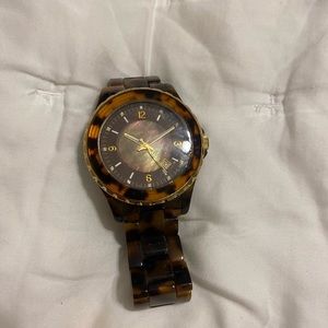 Tortoise shell Michael Kors watch